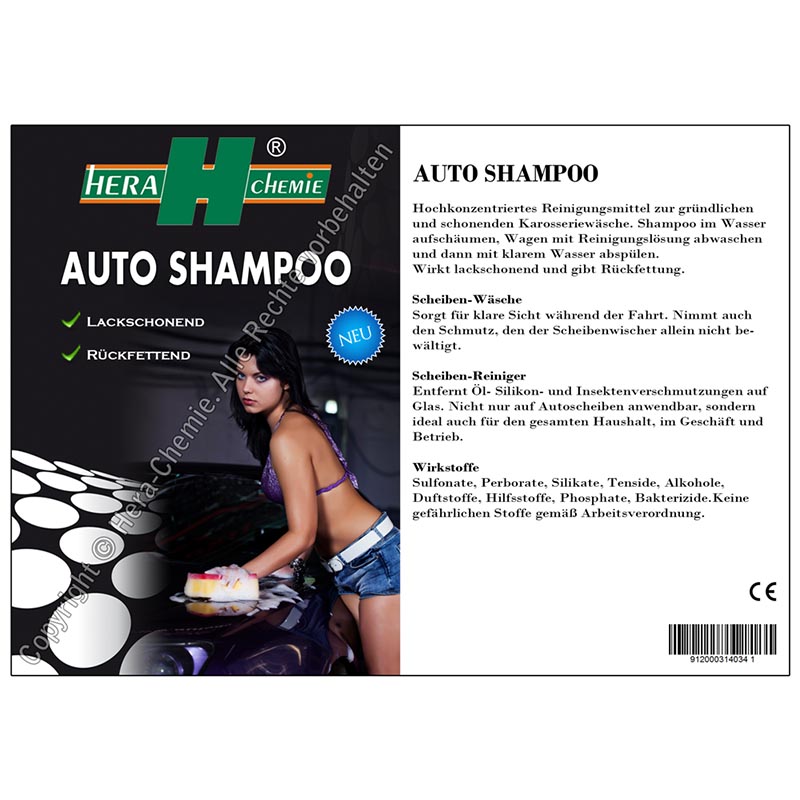 ADBL Shampoo (2) 1l – pH-neutrales Autoshampoo mit Kirsch-Cola-Duft -  KorhoneCom